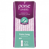3 PACK OF Poise Liners Extra Long 22 Pack