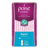 3 PACK OF Poise Liners Regular 26 Pack