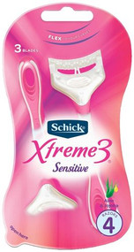 3 PACK OF Schick Extreme 3 Womens 4 Razors
