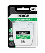 3 PACK OF Reach Cleanburst Waxed Floss 50m 1 Pack