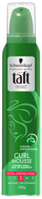 3 PACK OF Schwarzkopf Taft Curl Defining Mousse Extra Strong 200G