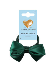 3 PACK OF Lady Jayne Bow Elastics Green 2 Pack