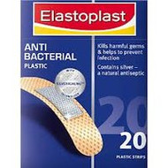 3 PACK OF Elastoplast Antibacterial Plastic Strips 20