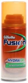 3 PACK OF Gillette Hydra Gel Sensitive Skin Travel Size 75Ml