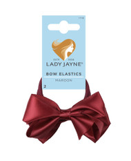 3 PACK OF Lady Jayne Bow Elastics Maroon 2 Pack
