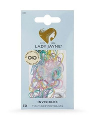 3 PACK OF Lady Jayne Pastel Snagless Small Elastomer Elastics Assorted 50 Pack