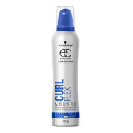3 PACK OF Schwarzkopf Extra Care Curl Flex Mousse 150g