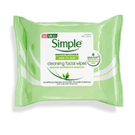 3 PACK OF Simple Kind To Skin Cleansing Facial Wipes 25 Pack