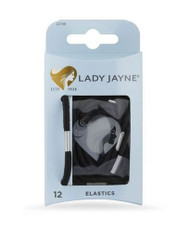 3 PACK OF Lady Jayne Black Thick Elastics 12 Pack