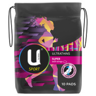 3 PACK OF Kotex U Sport Super Wing Ultrathins 10 Pack