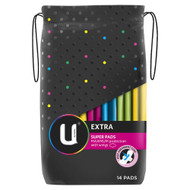 3 PACK OF Kotex U Super Wing Extra Pads 16 Pack