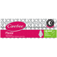 3 PACK OF Carefree Tampons Flexia Super 16