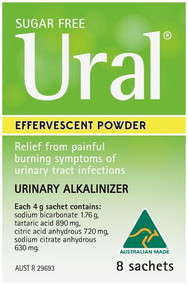 3 PACK OF Ural Effervescent Powder Original 4g 8 Packs