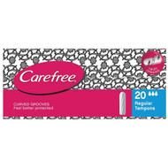 3 PACK OF Carefree Tampons Regular 20