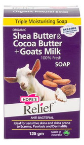 3 PACK OF Hopes Relief Goats Milk Soap 125G