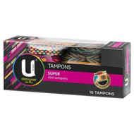 3 PACK OF Kotex U Design Tampons Super 16 Pack
