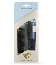 3 PACK OF Lady Jayne Styling Comb Set 4 Pack