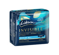 3 PACK OF Libra Invisible Regular Pads With Wings 12 Pack