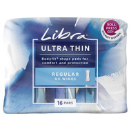 3 PACK OF Libra Ultra Thin Regular Pads No Wings 16 Pack