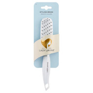 3 PACK OF Lady Jayne White Nylon Ball Tipped Styling Brush