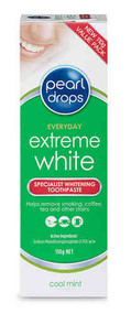 3 PACK OF Pearl Drops Extreme White Toothpaste Cool Mint 110g
