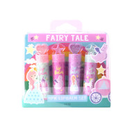 3 PACK OF GFA Fairytale Lip Balm With Glitter Toppers 4 Pack