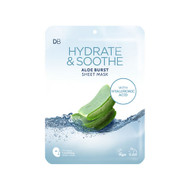 3 PACK OF Designer Brands Hydrate & Soothe Aloe Burst With Hyaluronic Acid Sheet Mask 1 Pack