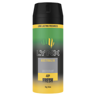 3 PACK OF Lynx Deodorant Body Spray Australia 165ml