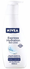3 PACK OF Nivea Body Express Hydration Body Lotion 400ml