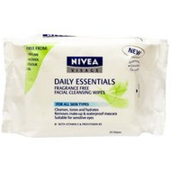 3 PACK OF Nivea Visage Daily Essentials Fragrance Free Wipes