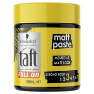 3 PACK OF Schwarzkopf Taft Full On Matt Paste 100ml