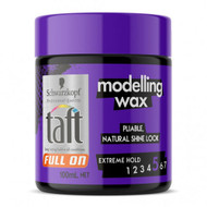 3 PACK OF Schwarzkopf Taft Full On Modelling Wax 100ml