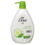 3 PACK OF Dove Go Fresh Touch Nourishing Cucumber and Green Tea Body Wash 1 Litre