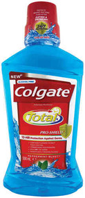 3 PACK OF Colgate Total Mouthwash Peppermint 500ml