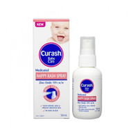 3 PACK OF Curash Baby Care Nappy Rash Spray 50ml
