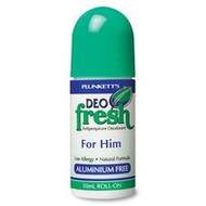 3 PACK OF Deo Fresh Anti Perspirant Roll On For Him 50ml
