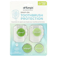<img alt="Dr. Tungs, Ecosentials, Snap-On Toothbrush Protection, Fresh Lime, 4 Count" title="Dr. Tungs, Ecosentials, Snap-On Toothbrush Protection, Fresh Lime, 4 Count,019373951154"