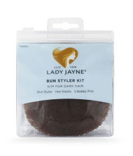 3 PACK OF Lady Jayne Dark Bun Styler Kit Small/Medium