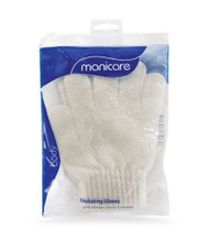 3 PACK OF Manicare Exfoliating Gloves - White