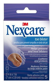 3 PACK OF Nexcare Toe Blister Comfort Cushion