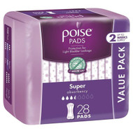 3 PACK OF Poise Pads Super 28 Pack