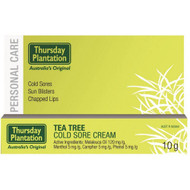 3 PACK OF Thursday Plantation Tea Tree Cold Sore Cream 10G