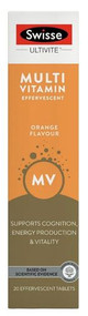 3 PACK OF Swisse Ultivite Multivitamin Effervescent 20 Tablets