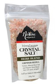 3 PACK OF Nirvana Organics Himalayan Crystal Salt With Herb Blend Refill 250G