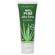 3 PACK OF Plunketts 99% Pure Aloe Vera Soothing Gel 75g