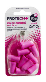 3 PACK OF Protech Ear Plugs Noise Control Small 5 Pair
