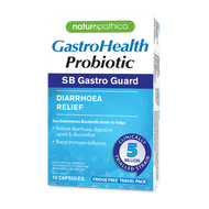 3 PACK OF Naturopathica GastroHealth Probiotic SB Gastro Guard 10 Capsules