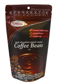 3 PACK OF Morlife Chocolate Coffee Beans 125G