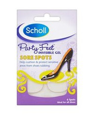 3 PACK OF Scholl Party Feet Gel Sore Spots X 6