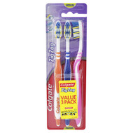3 PACK OF Colgate Toothbrush Zig Zag Medium Pack 3